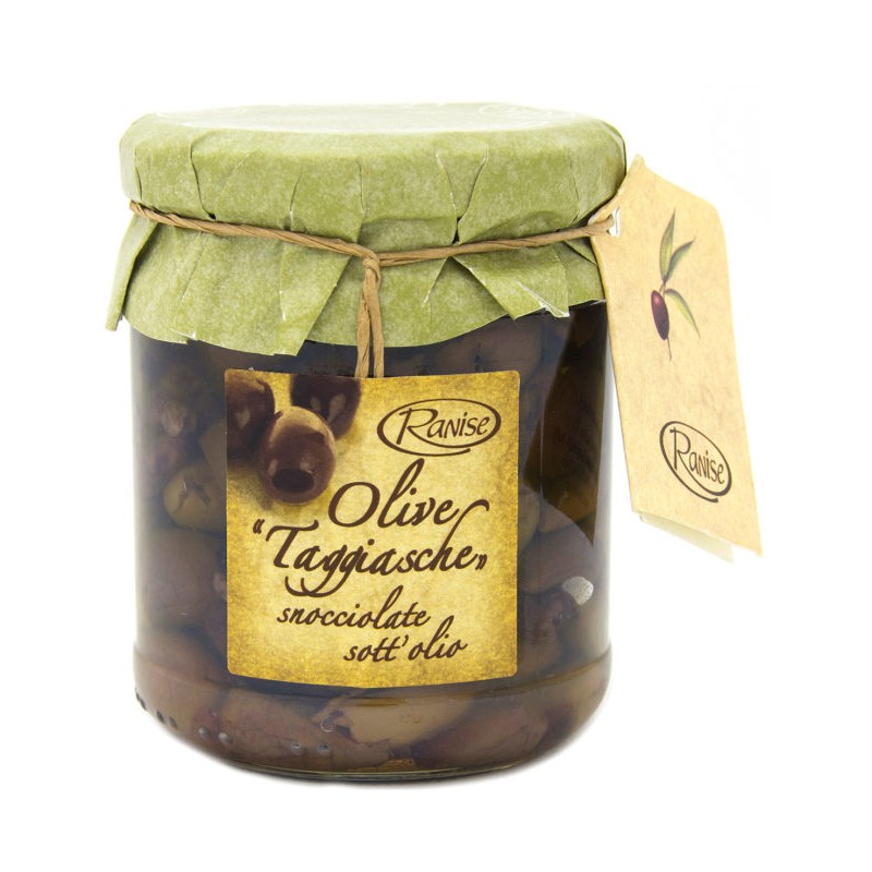 Olive Taggiasca Pitted in Extra Virgin Olive Oil